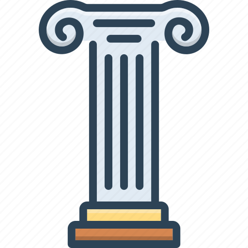 Column, architecture, greece, pylon, ancient, supporter icon - Download on Iconfinder