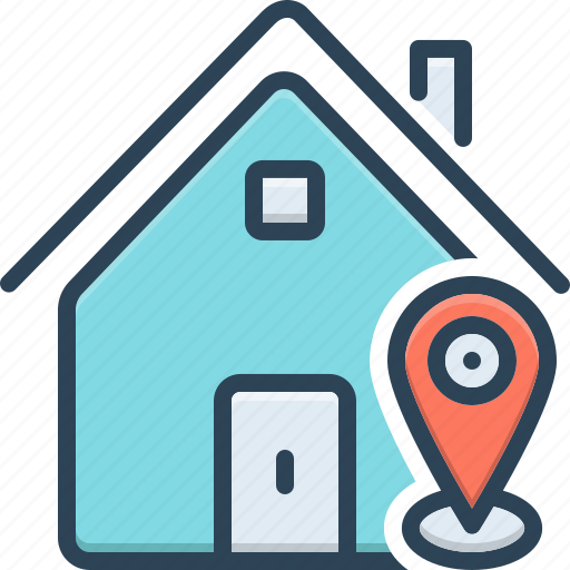 Existence, house, location, address, building, exterior, destination icon - Download on Iconfinder