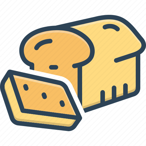 Slice, piece, bread, editable, portion icon - Download on Iconfinder