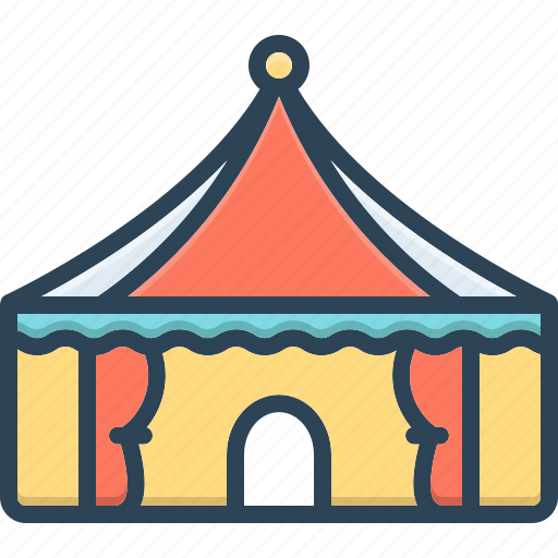 Tent, lodgement, pavilion, camp, marquee, awning, canopy icon - Download on Iconfinder