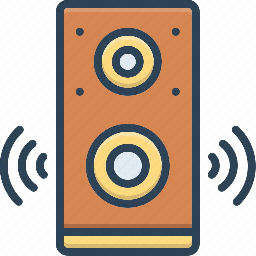 Sound, noise, loud, speaker, volume, loud sound, music system icon - Download on Iconfinder