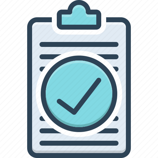 Checked, tick, correct, confirm, success, document, approved icon - Download on Iconfinder