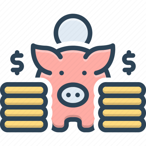 More, much, extra, money, investment, save, piggy bank icon - Download on Iconfinder