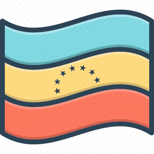Venezuela, flag, country, freedom, government, contour, patriotic icon - Download on Iconfinder