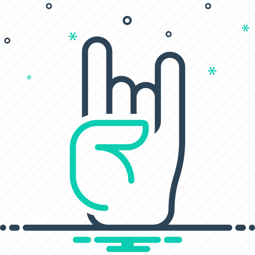 Rock, hand, gesture, sign, rocker, party, rock and roll icon - Download on Iconfinder