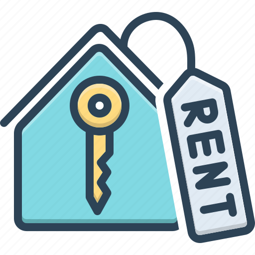 Rent, key, house, mortgage, estate, house for rent icon - Download on Iconfinder