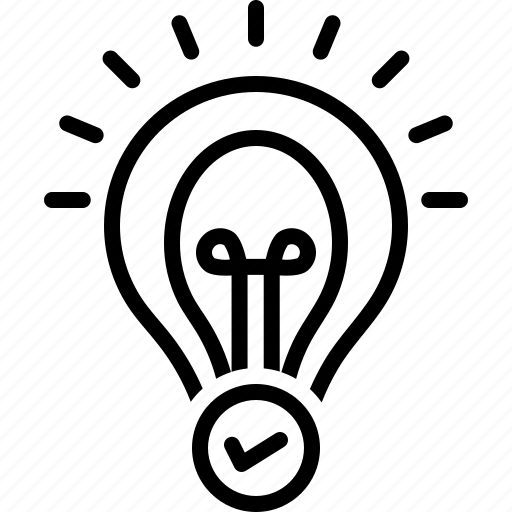 Conclusion, inference, outcome, result, lightbulb, thinker icon - Download on Iconfinder