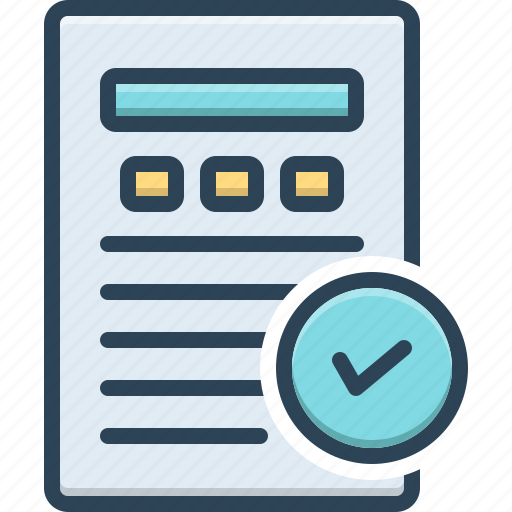Completion, closure, ending, form, survey, document icon - Download on Iconfinder