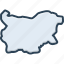bulgaria, european, map, border, boundary, country 