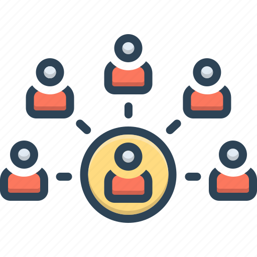 Powerseller, multiple, connect, leader, concept, lead, people icon - Download on Iconfinder