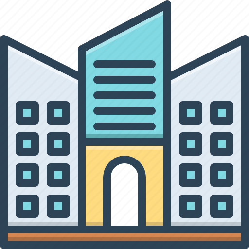 Firm, institution, architecture, company, property, building, apartment icon - Download on Iconfinder