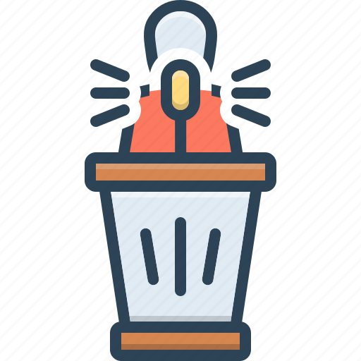 Host, anchor, entertainer, speech, introduce, present, organization icon - Download on Iconfinder