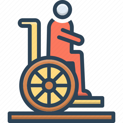 Disability, disorder, handicap, wheelchair, accessibility, patient, medical icon - Download on Iconfinder