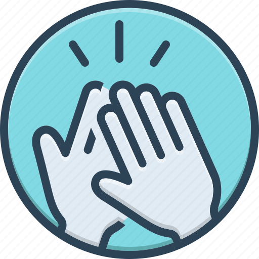 Highs, appreciate, clapping, cheerful, plaudit, hand icon - Download on Iconfinder