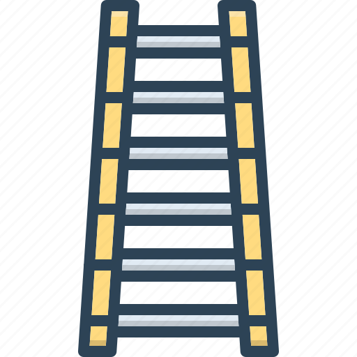 Ladder, stairs, forward, forth, onward, progress, tread of steps icon - Download on Iconfinder