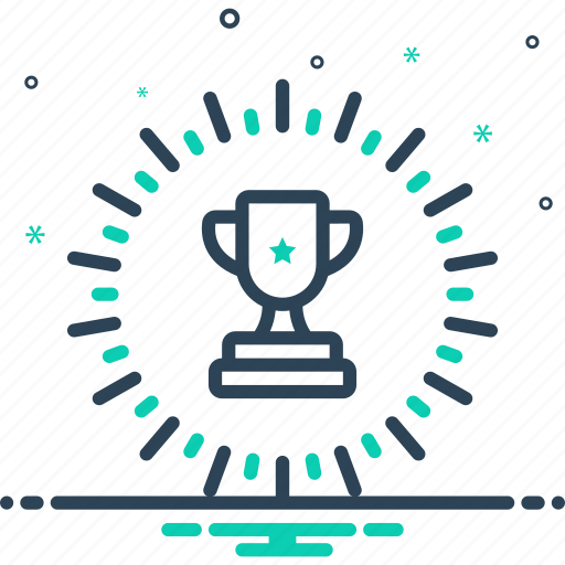 Awarded, bestow, confer, winner, triumphant, prize, achievement icon - Download on Iconfinder