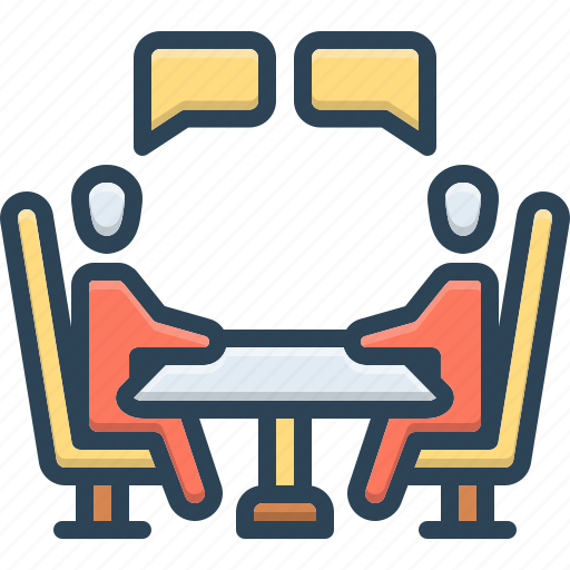 Negotiation, discussion, talk, parley, agreement, deal, conversation icon - Download on Iconfinder