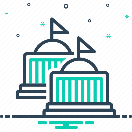 Governments, regime, federal, governance, authority, building, dome icon - Download on Iconfinder