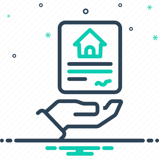 Possess, home, ownership, certificate, agreement, estate, insurance icon - Download on Iconfinder