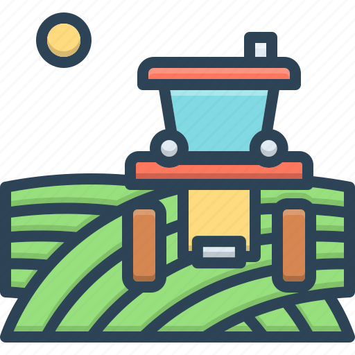 Agriculture, farming, field, husbandry, tractor icon - Download on Iconfinder