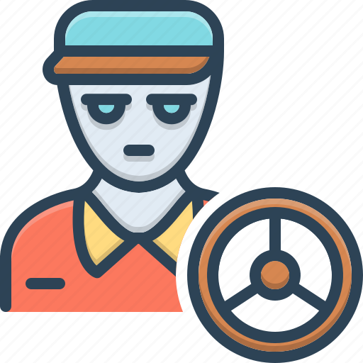 Automobile, chauffeur, driver, people, pilotage, steering, wheel icon - Download on Iconfinder