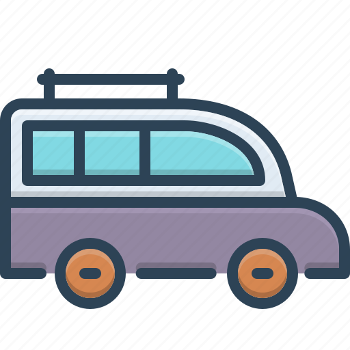 Bus, carriage, conveyance, mini bus, transport, van, vehicle icon - Download on Iconfinder
