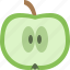 apple, fruit, green, slice 