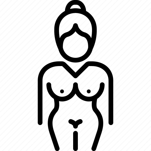 Topless, breast, female, nudity, nakedness, nudeness, puberty icon - Download on Iconfinder