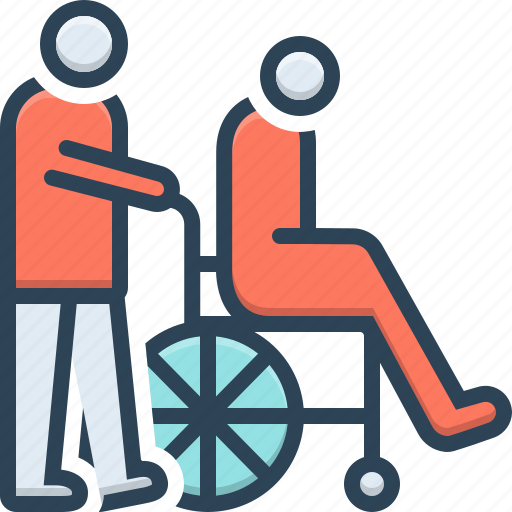 Caregivers, caretaker, disability, nurses, wheelchair icon - Download on Iconfinder