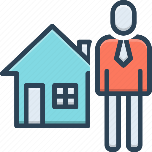 Realtor, house, person, account, agent, apartment, cottage icon - Download on Iconfinder
