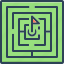 challenged, maze, problem, complex, labyrinth, complicated, flag 