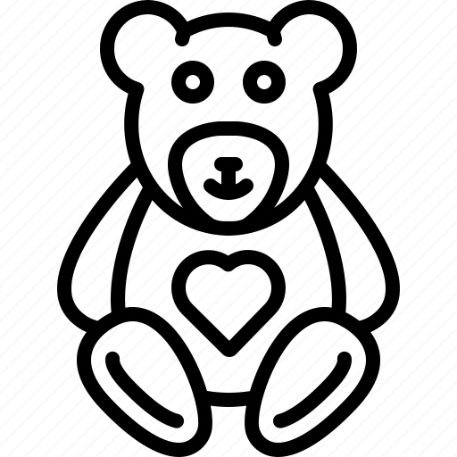 Teddy, bear, toy, childrens, cute, teddybear, doll icon - Download on Iconfinder