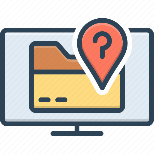 Where, location, position, document, storage, archive, file folder icon - Download on Iconfinder