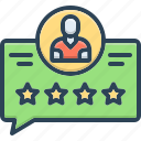 reviews, scrutiny, survey, report, evaluation, feedback, rating