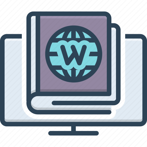 Wiki, app, book, education, encyclopedia, wikipedia, study icon - Download on Iconfinder