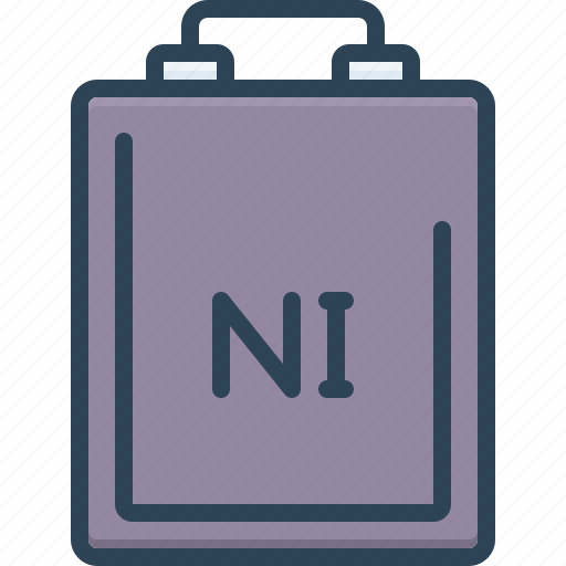 Nickel, atom, atomic, chemical, electron, formula, atomic mass icon - Download on Iconfinder