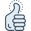 thumb, up, good, finger, approve, comment, feedback