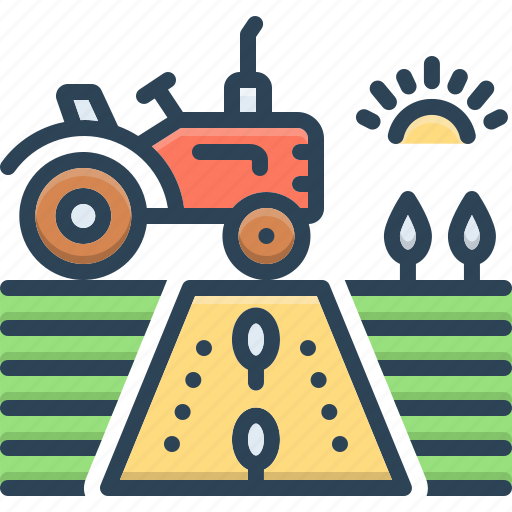 Farming, agriculture, cultivation, ranching, grazing, gardening, tractor icon - Download on Iconfinder