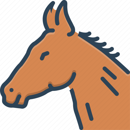 Horse, steed, equine, mustang, animal, race, wildlife icon - Download on Iconfinder