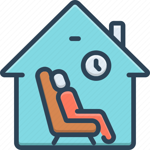 Stay, bide, holiday, vacation, stopover, cottage, live icon - Download on Iconfinder