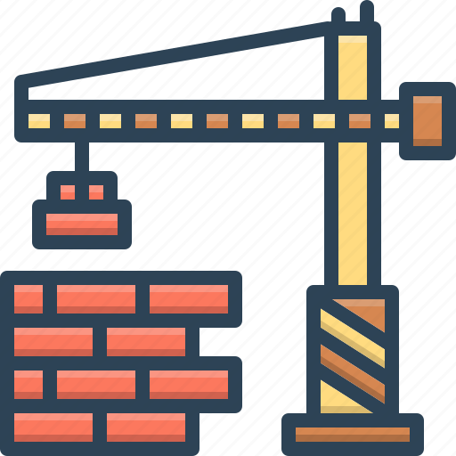 Construct, crane, brick, build, upbuild, fabricate, establish icon - Download on Iconfinder