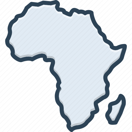Africa, map, country, border, nation, region icon - Download on Iconfinder
