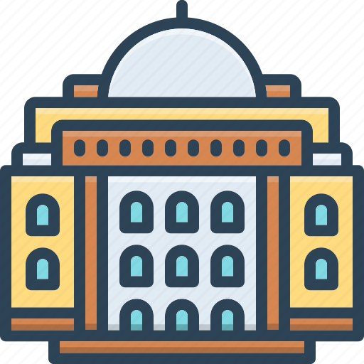 Legislature, assembly, capitol, federal, senate, government, politics place icon - Download on Iconfinder