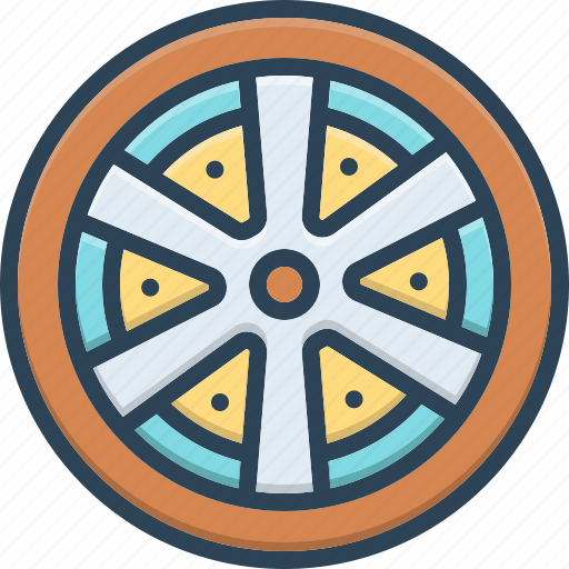 Rim, tire, wheel, tyre, side, circle, car wheel icon - Download on Iconfinder