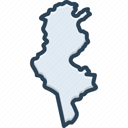 Tunisia, africa, country, border, region, atlas, map icon - Download on Iconfinder