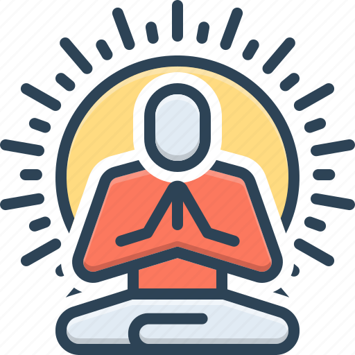 Zen, yoga, serenity, fitness, peaceful, wellness, posture icon - Download on Iconfinder