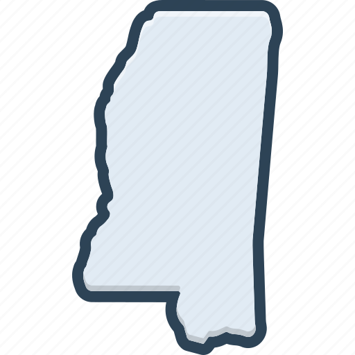 Mississippi, map, country, state, border, usa, america icon - Download on Iconfinder