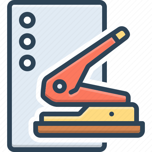 Punch, clip, attach, stapler, machine, puncher, perforate icon - Download on Iconfinder