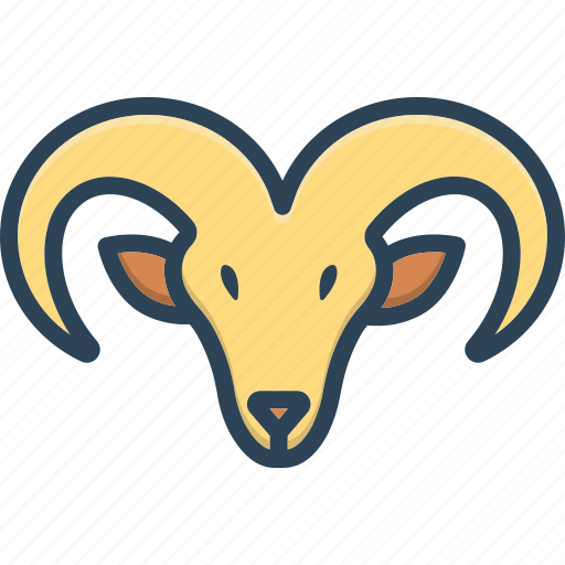 Ram, head, horn, wildlife, animal, goat, sheep icon - Download on Iconfinder