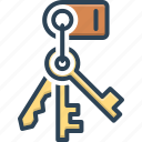 bunch, keybunch, ring, keychain, keyring, metallic, key